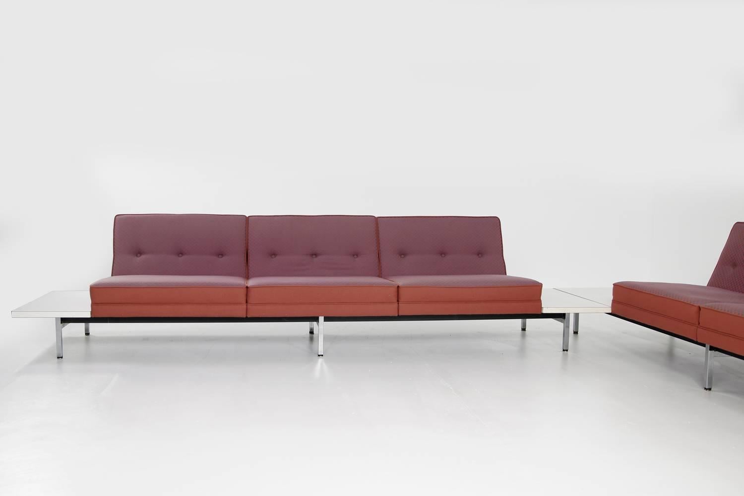 1970s George Nelson Modular Sofa and Tables Landscape Seating Herman Miller (Ende des 20. Jahrhunderts) im Angebot