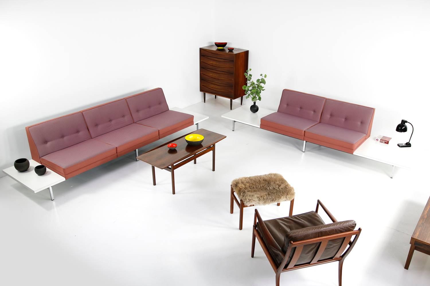 1970s George Nelson Modular Sofa and Tables Landscape Seating Herman Miller For Sale 2