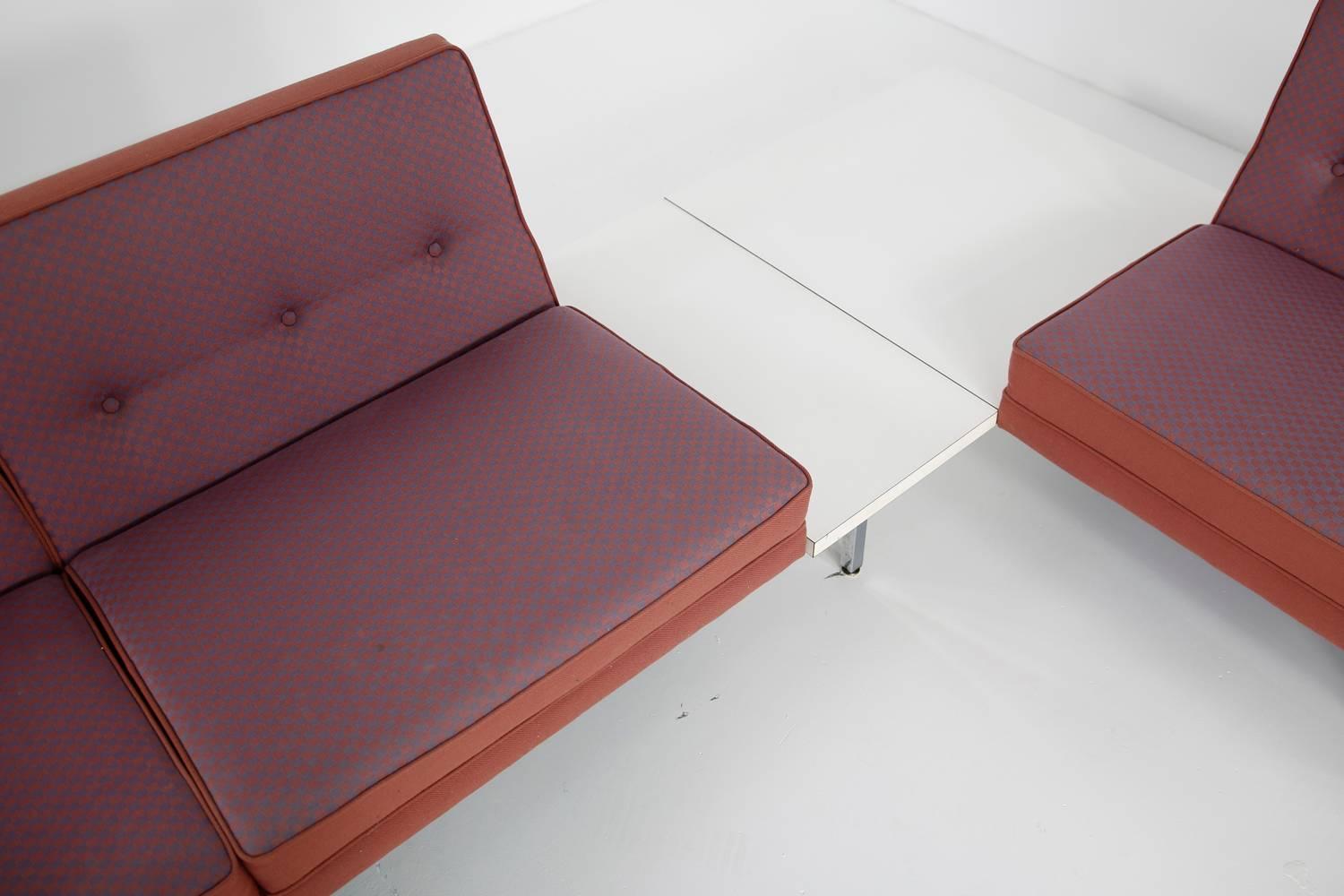 1970s George Nelson Modular Sofa and Tables Landscape Seating Herman Miller (Metall) im Angebot