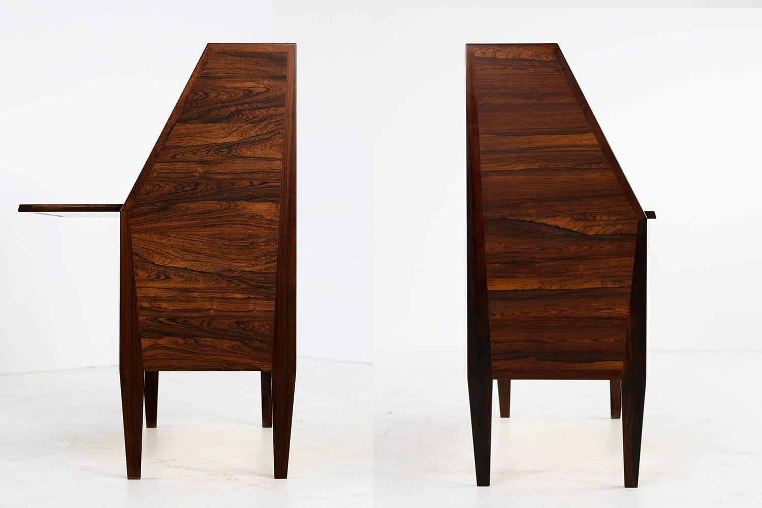 Mid-20th Century Rare 1960s Mid-Century Modern Secretary by HJN Mobler Denmark, Bureau, Desk