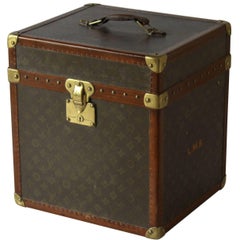 Antique 1930s Louis Vuitton Monogram Hat Trunk