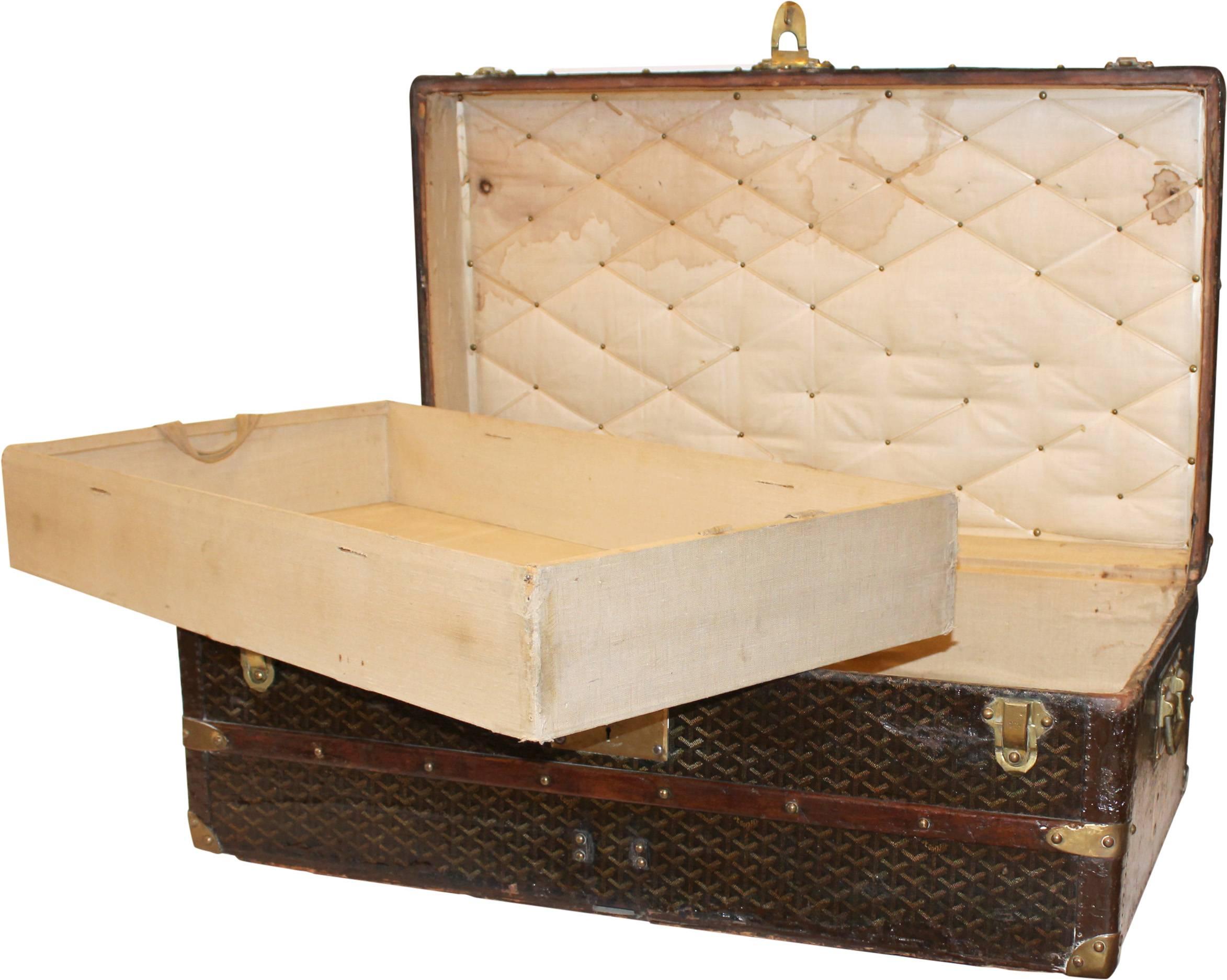 vintage goyard trunk