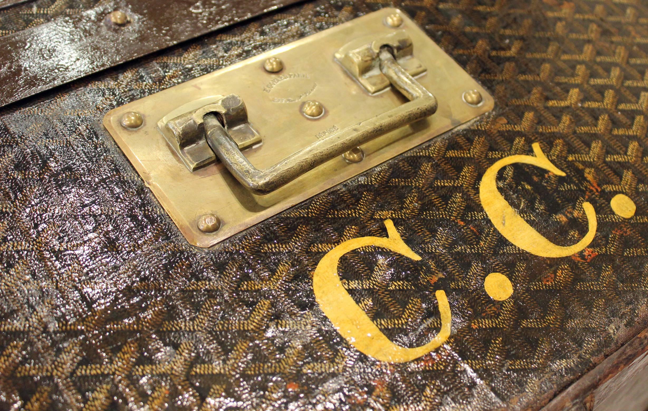 goyard trunk for sale