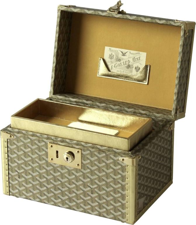 Goyard Gold Vanity Case at 1stDibs