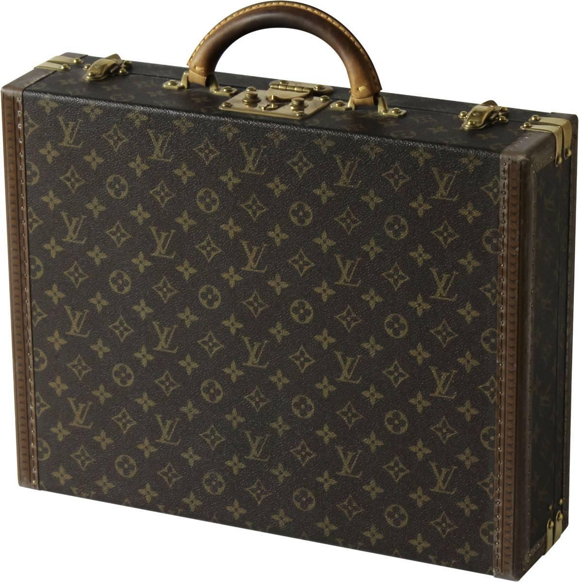 LOUIS VUITTON ATTACHE CASE WITH LV MONOGRAME AND COMBINATION LOCKS - Prop  hire for film, TV, and events