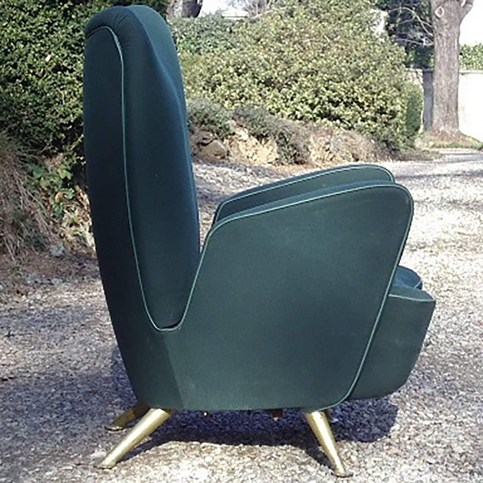 Very rare armchair designed for the ETR 300 train, called 