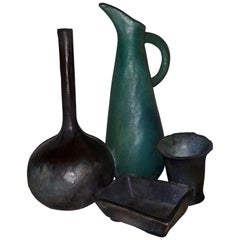 Splendid Natura Morta Ceramic by Renato Bassoli  Signed, Milano, 1960s