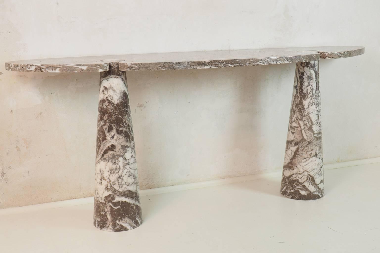 Exemplary Italian Marble Console by Angelo Mangiarotti from 