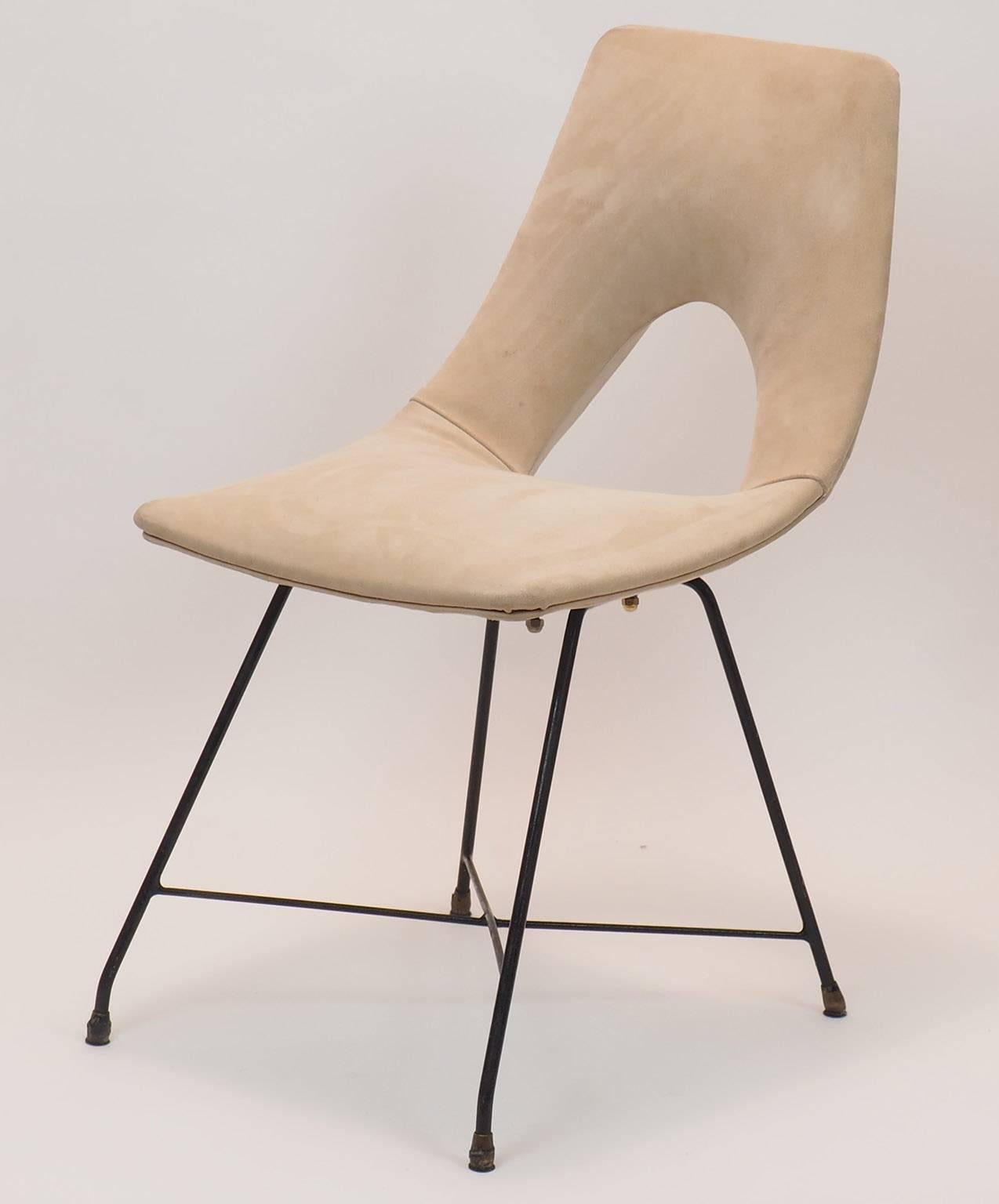 Mid-20th Century Italian Desk or Side Chair Designed by Augusto Bozzi for Saporiti, 1950s
