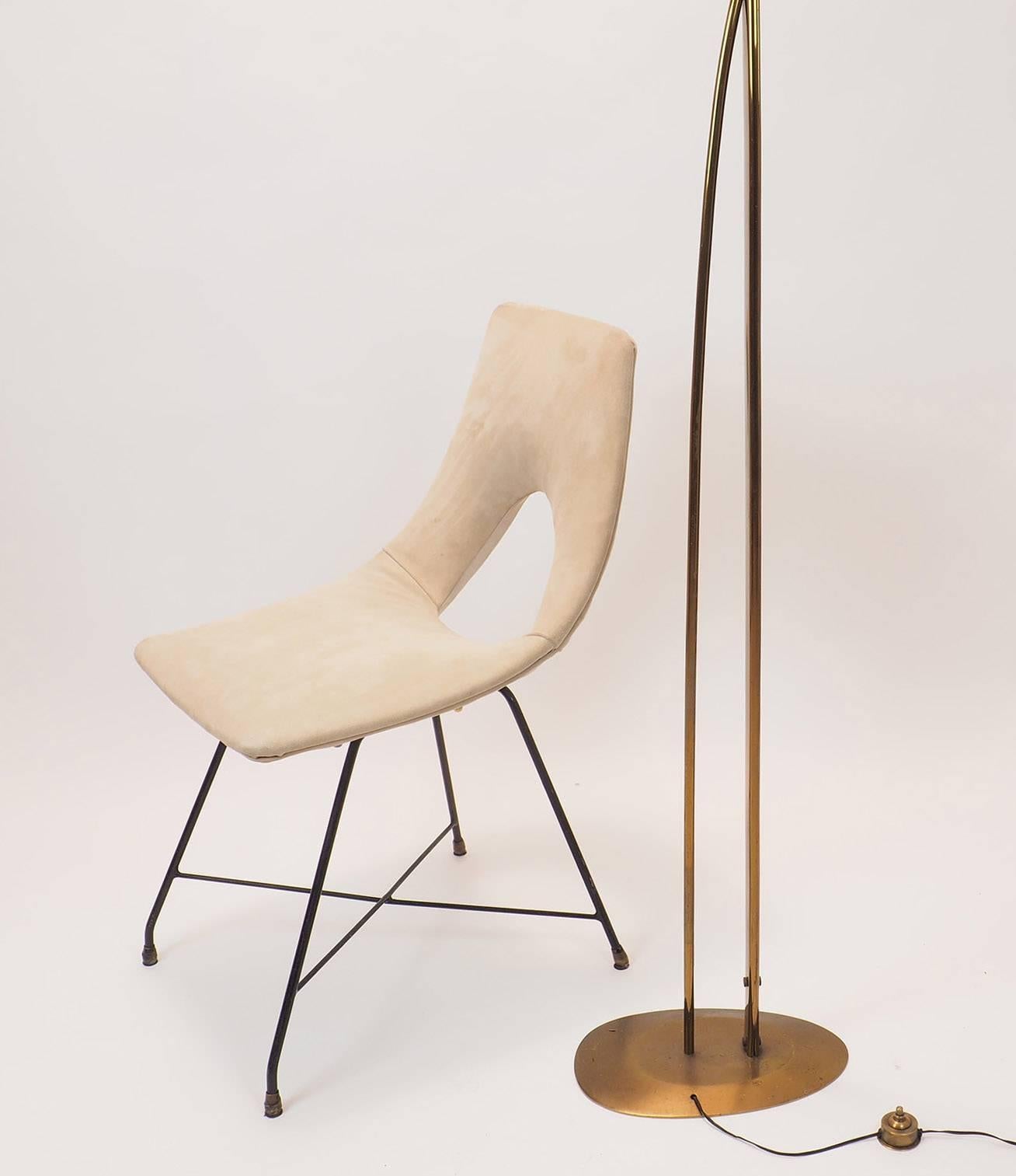 Italian Desk or Side Chair Designed by Augusto Bozzi for Saporiti, 1950s 1