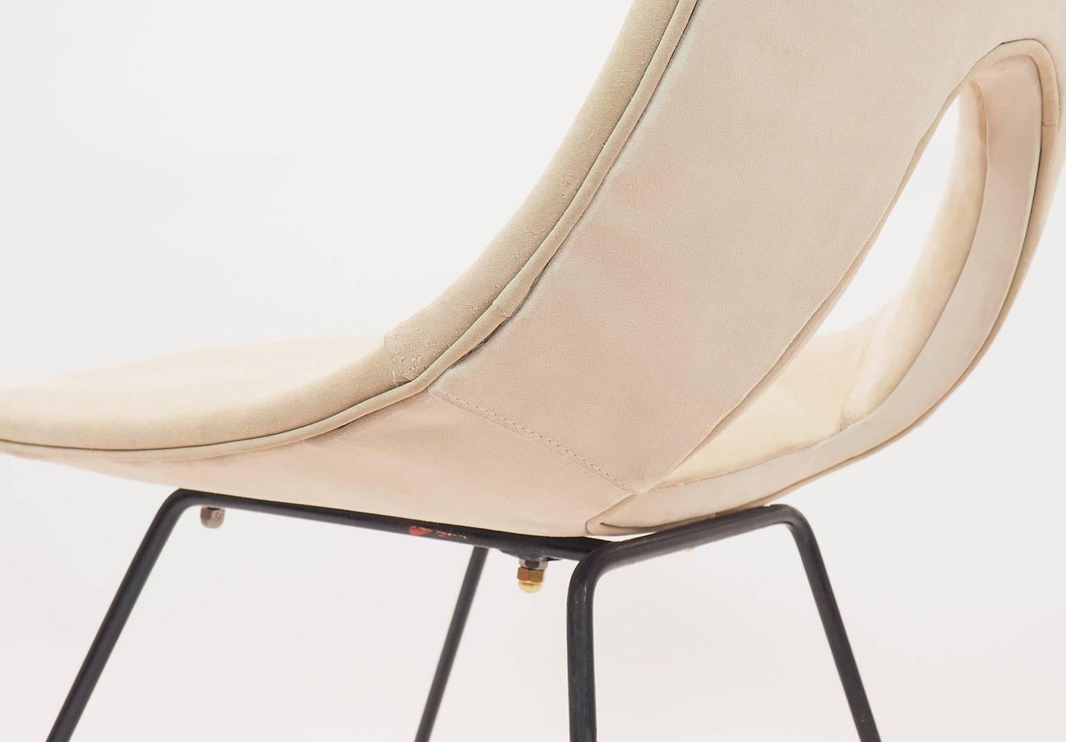 Italian Desk or Side Chair Designed by Augusto Bozzi for Saporiti, 1950s 3