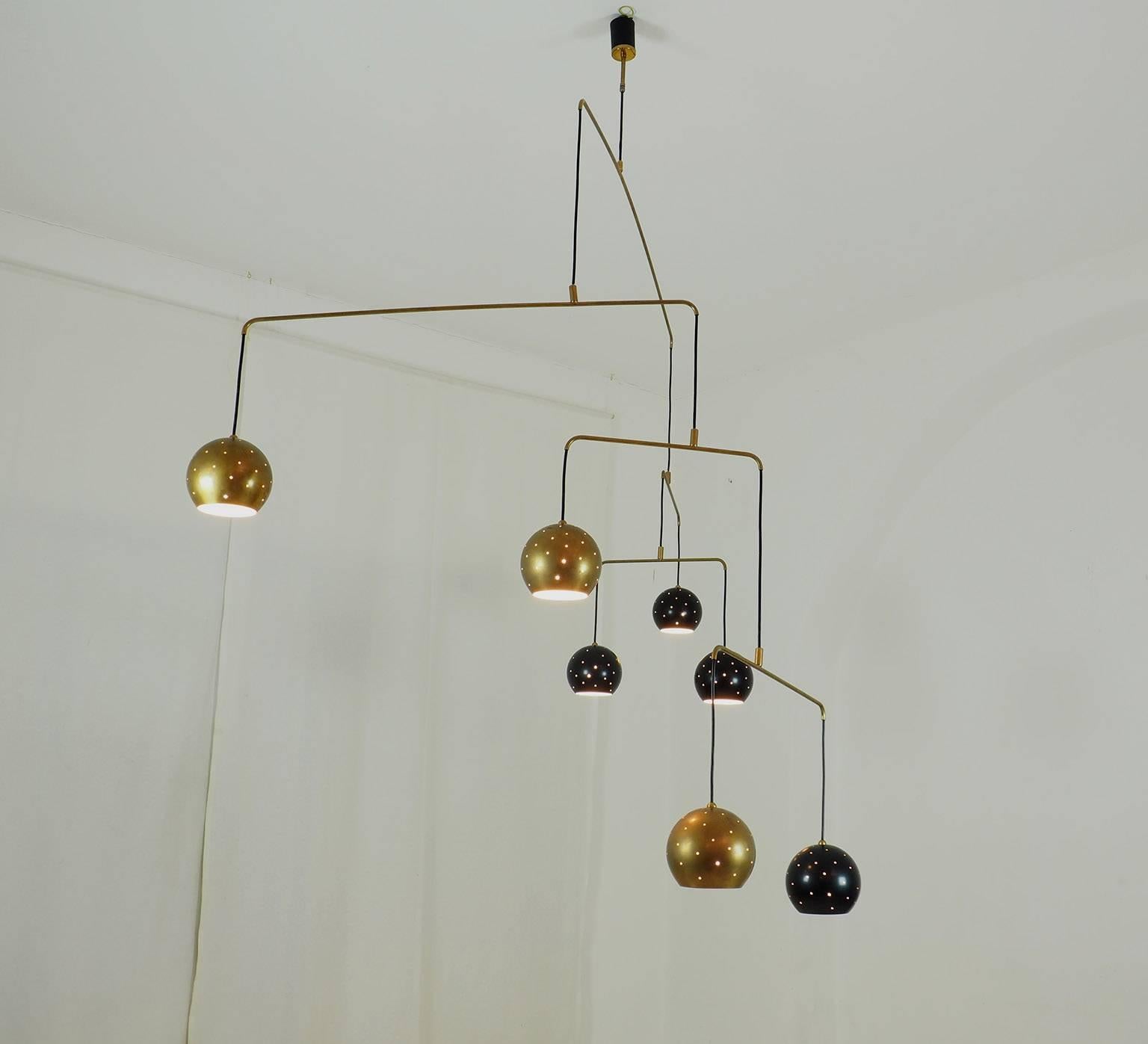 Modern Italian Large Poetic Mobile Chandelier  