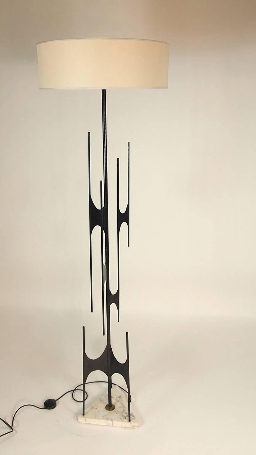 Italian Rare Floor Lamp Designed by Maurizio Tempestini for X Triennale in Milano, 1954