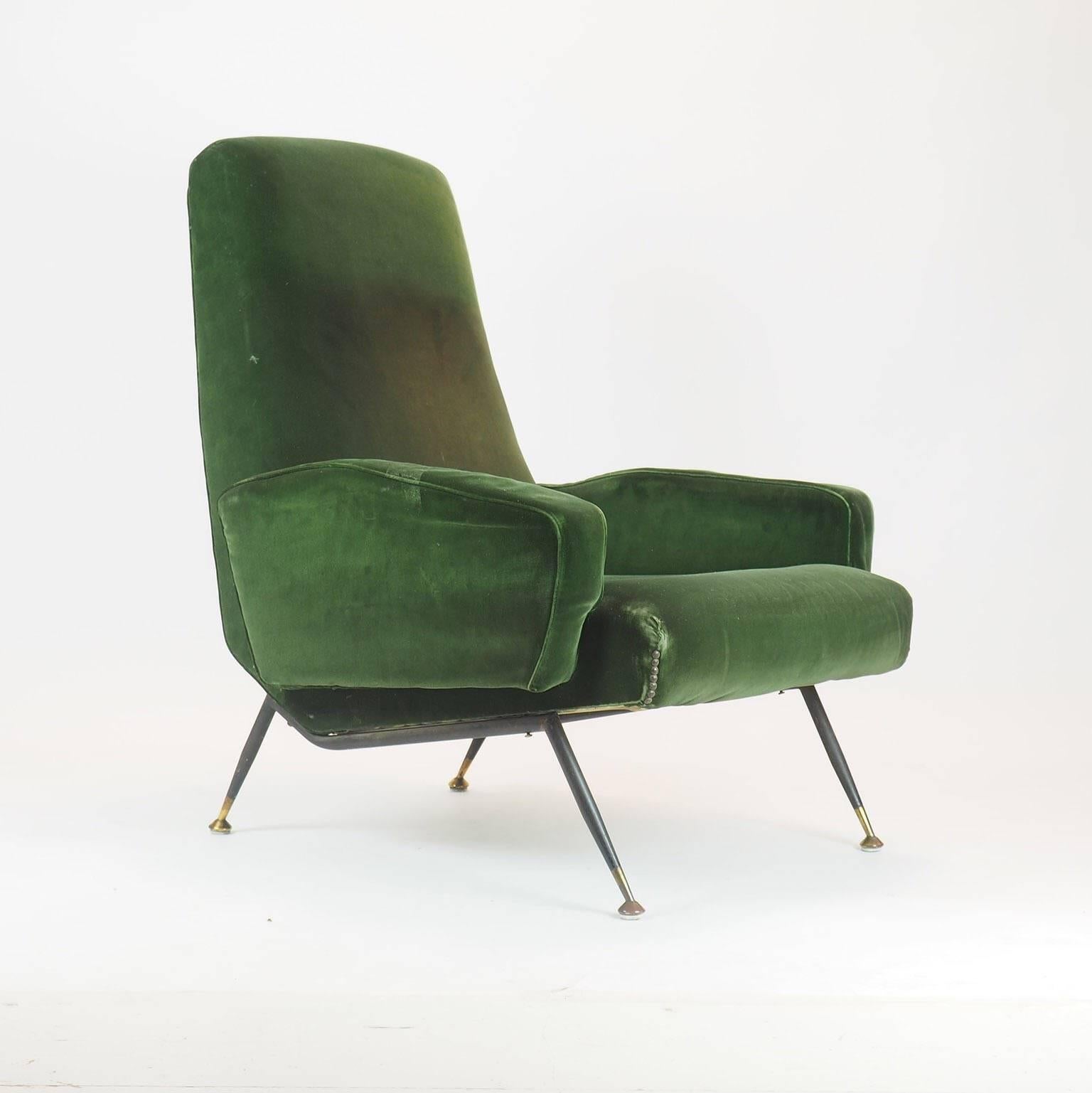 Italian Armchairs, Comfort with Unusual and Unconventional Lines, Milano, 1950s 2