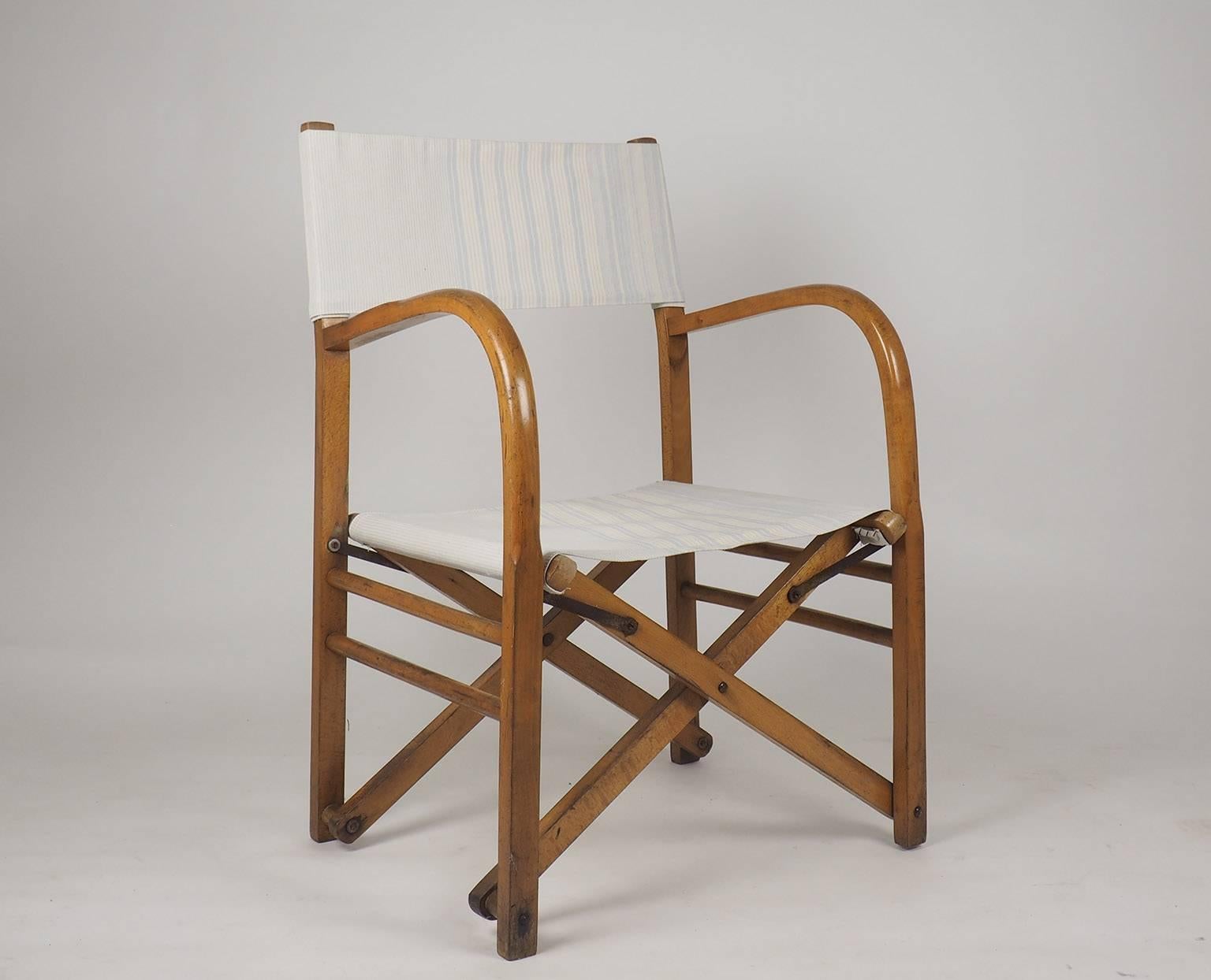 Italian Set of Early and Folding Director's Chairs, Milano, 1940s 2