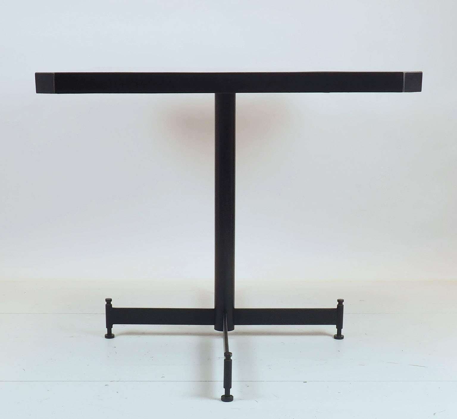 Mid-20th Century Ignazio Gardella Table with black top   designed for Olivetti, Italy 1955