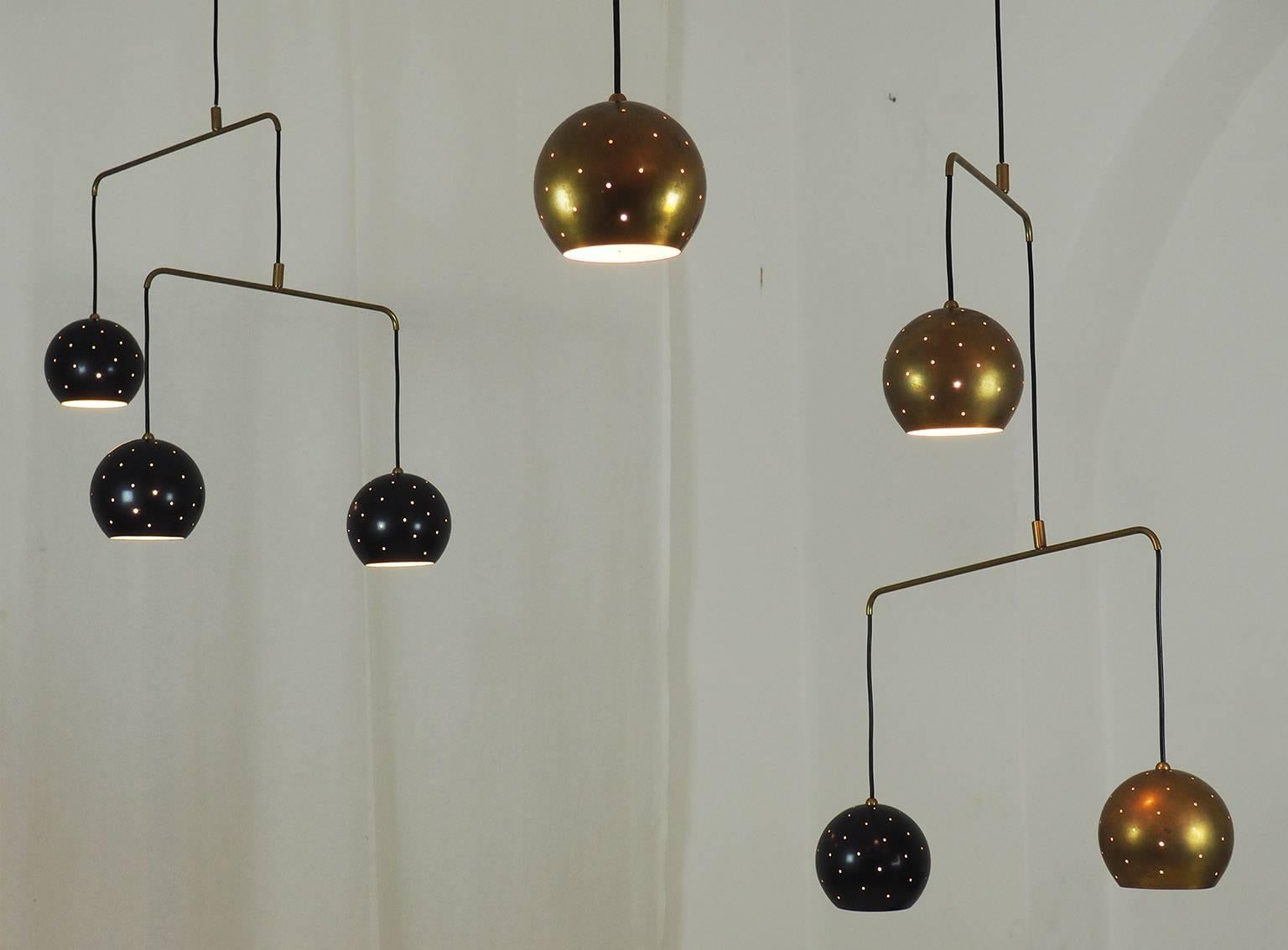 Metal Italian Poetic Mobile  Brass Chandelier 