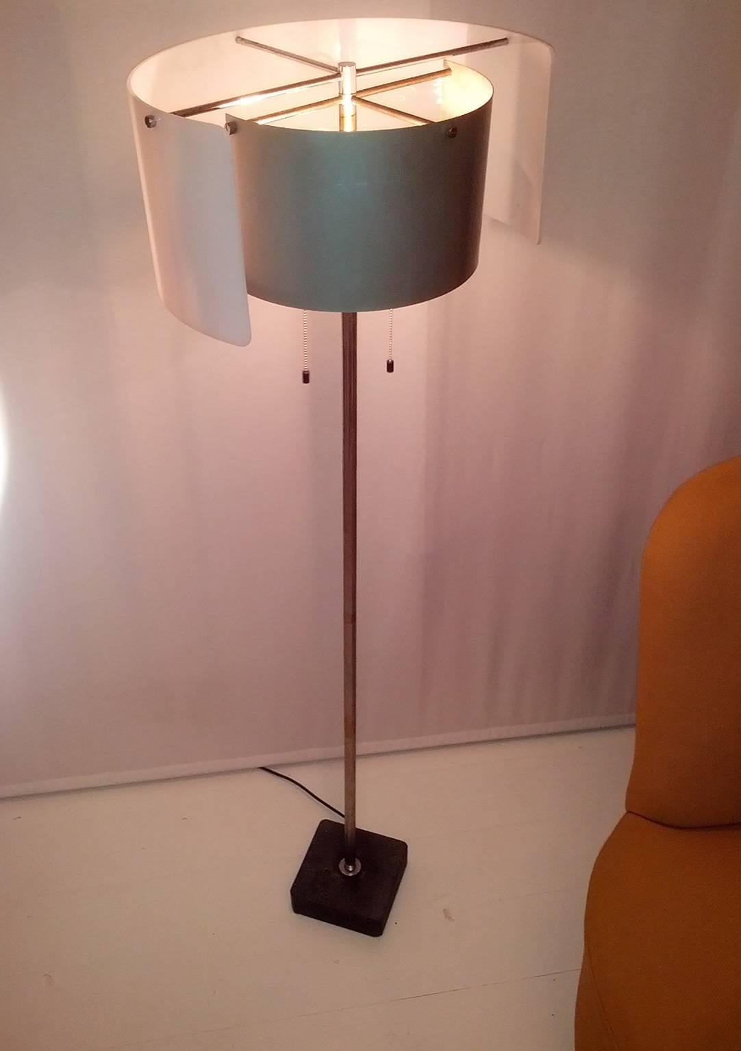 Italian Rare Floor Lamp Designed, Gino Sarfatti for Arteluce, Milano, circa 1950 3