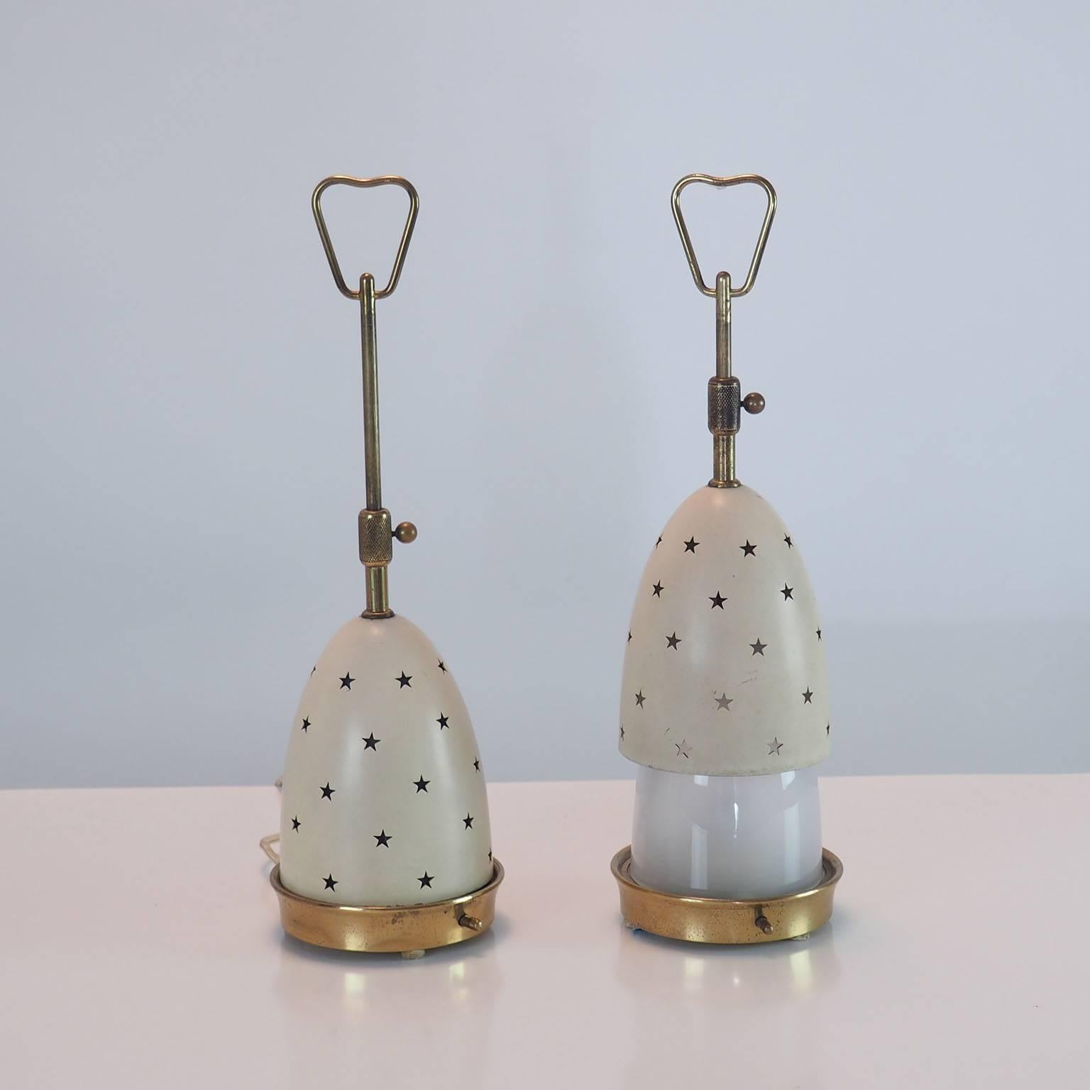 Brass Arredoluce Pair of Table Lamps 