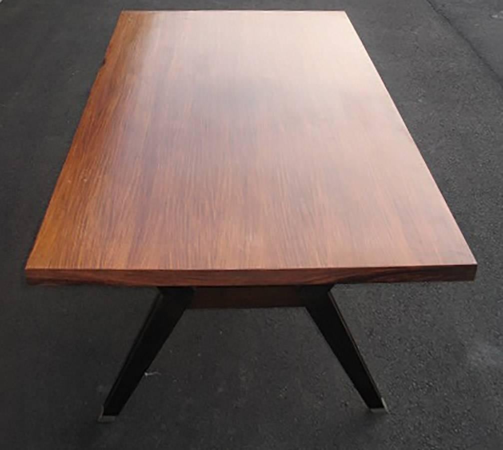 Mid-20th Century Italian Rosewood Writing Table Designed by Ico Parisi for MIM, Roma, 1960s