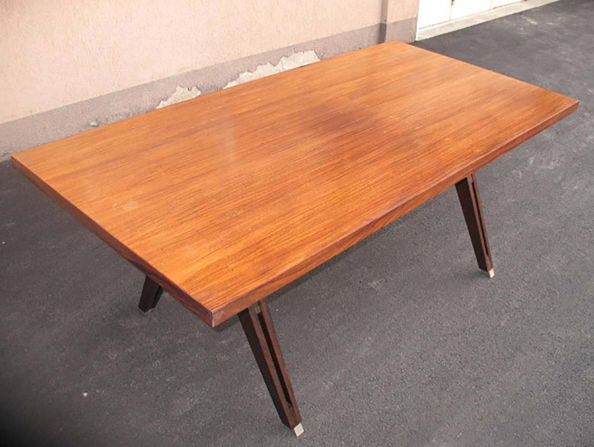 Italian Rosewood Writing Table Designed by Ico Parisi for MIM, Roma, 1960s 1