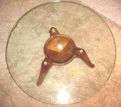 Italian Splendid Coffee Table by Osvaldo Borsani in Massive Walnut, Milano 1950s