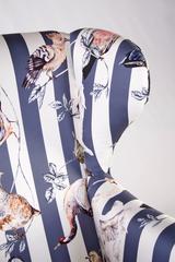 Victorian Armchair Upholstered in House of Hackney's 'Flights of Fancy' Fabric