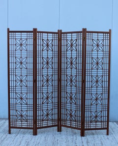 Mid-Century Modernteak Folding Screen