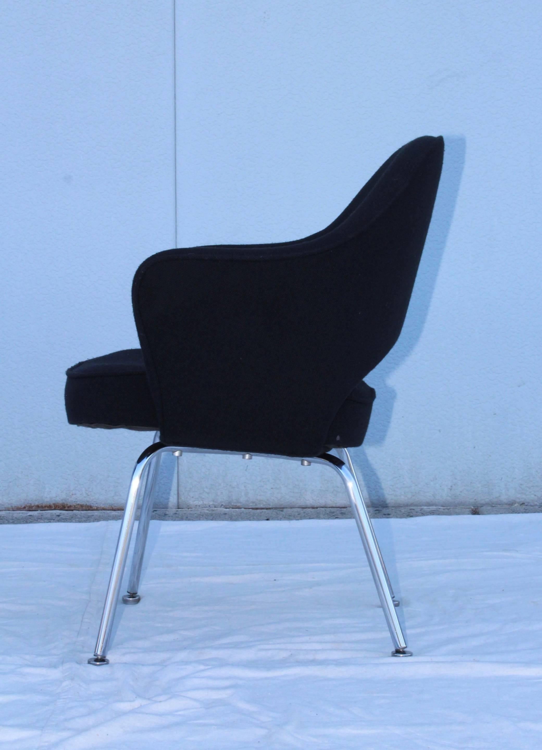 Chrome Eight Eero Saarinen Executive Chairs