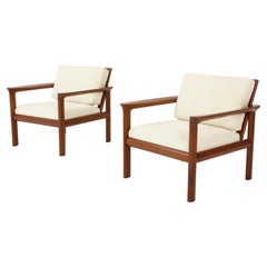 1970's Sven Ellekaer Modernist Teak Danish Armchairs