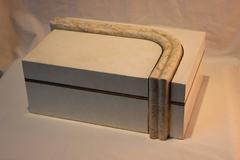 Maitland Smith Tessellated Stone and Brass Box