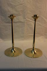 1950s Bradley and Hubbard Brass Candle Holders