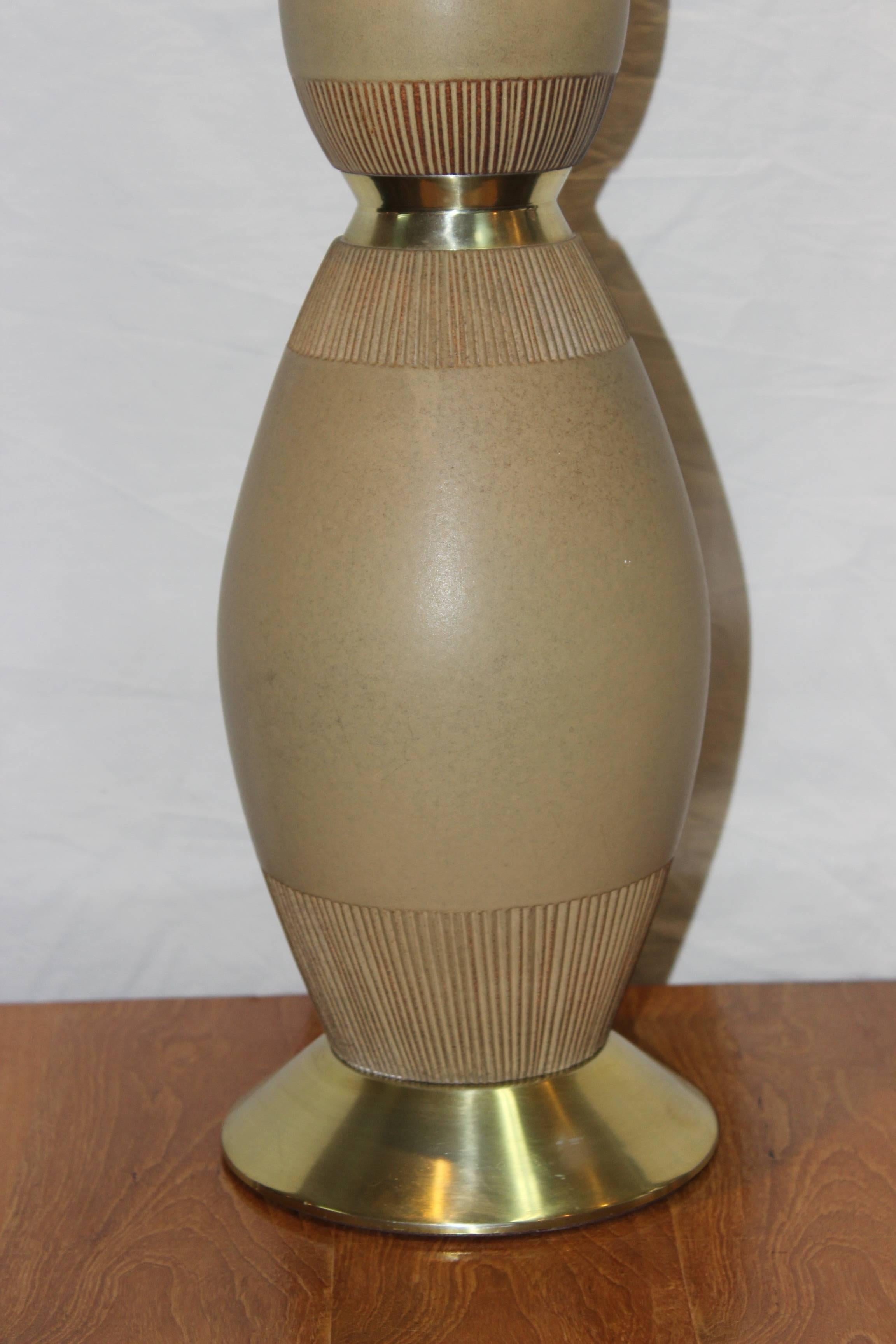 American Large Gerald Thurston For Lightolier Table Lamp  For Sale