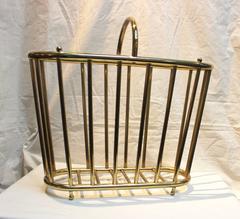 1960s Italian Brass Oval Magazine Holder
