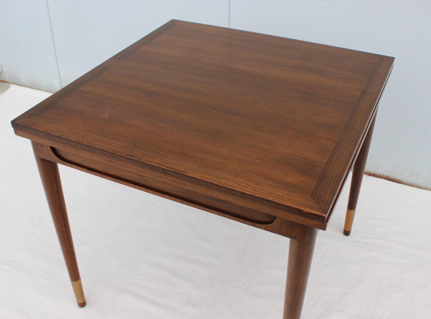 Bert England Folding Top Game Table at 1stdibs