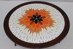 Mid-Century Modern Italian Mosaic Coffee Table