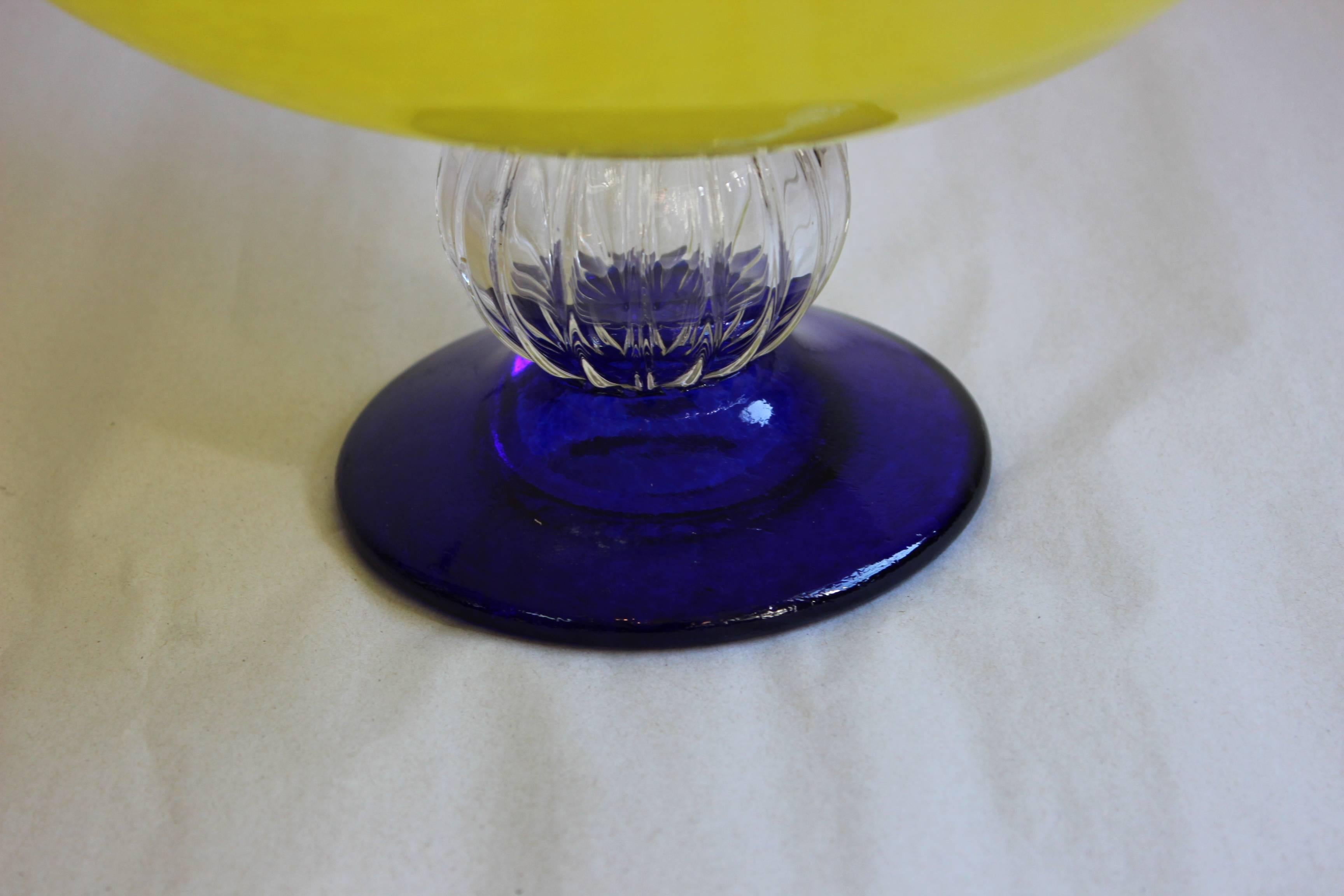 Mid-Century Modern Gunnel Sahlin for Kosta Boda Decorative Glass Bowl