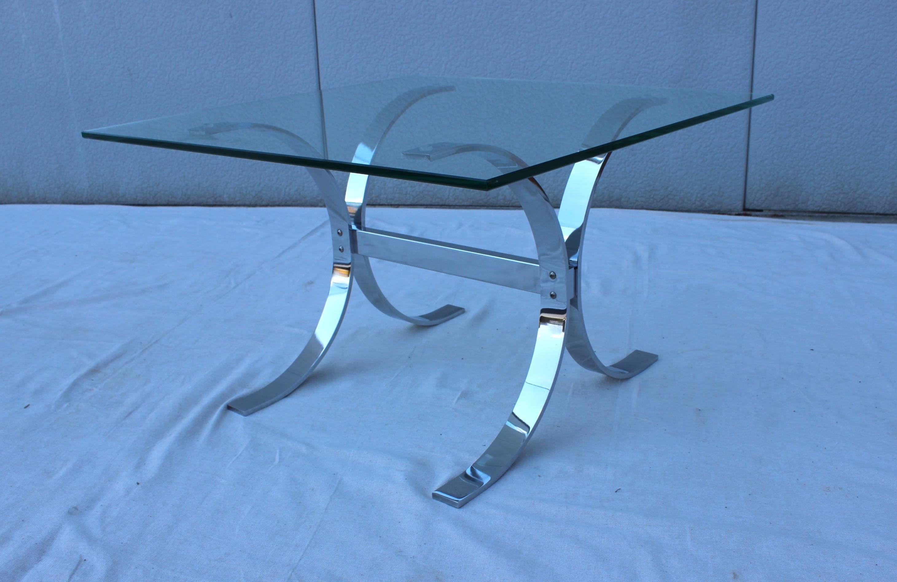 1970s Modern Steel and Chrome Side Tables For Sale 4