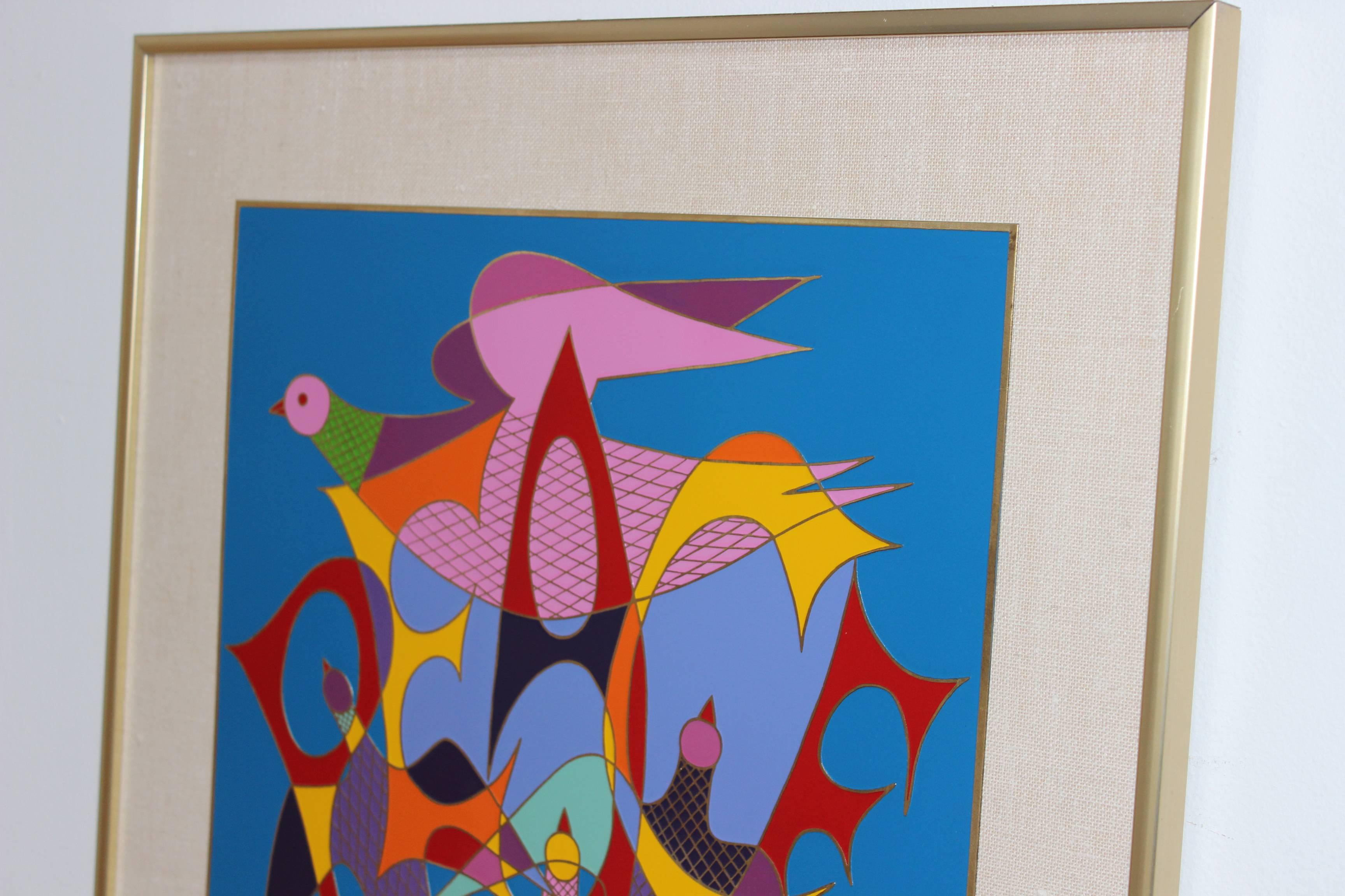 American Chaim Gross Enamel 'Peace' Art For Sale