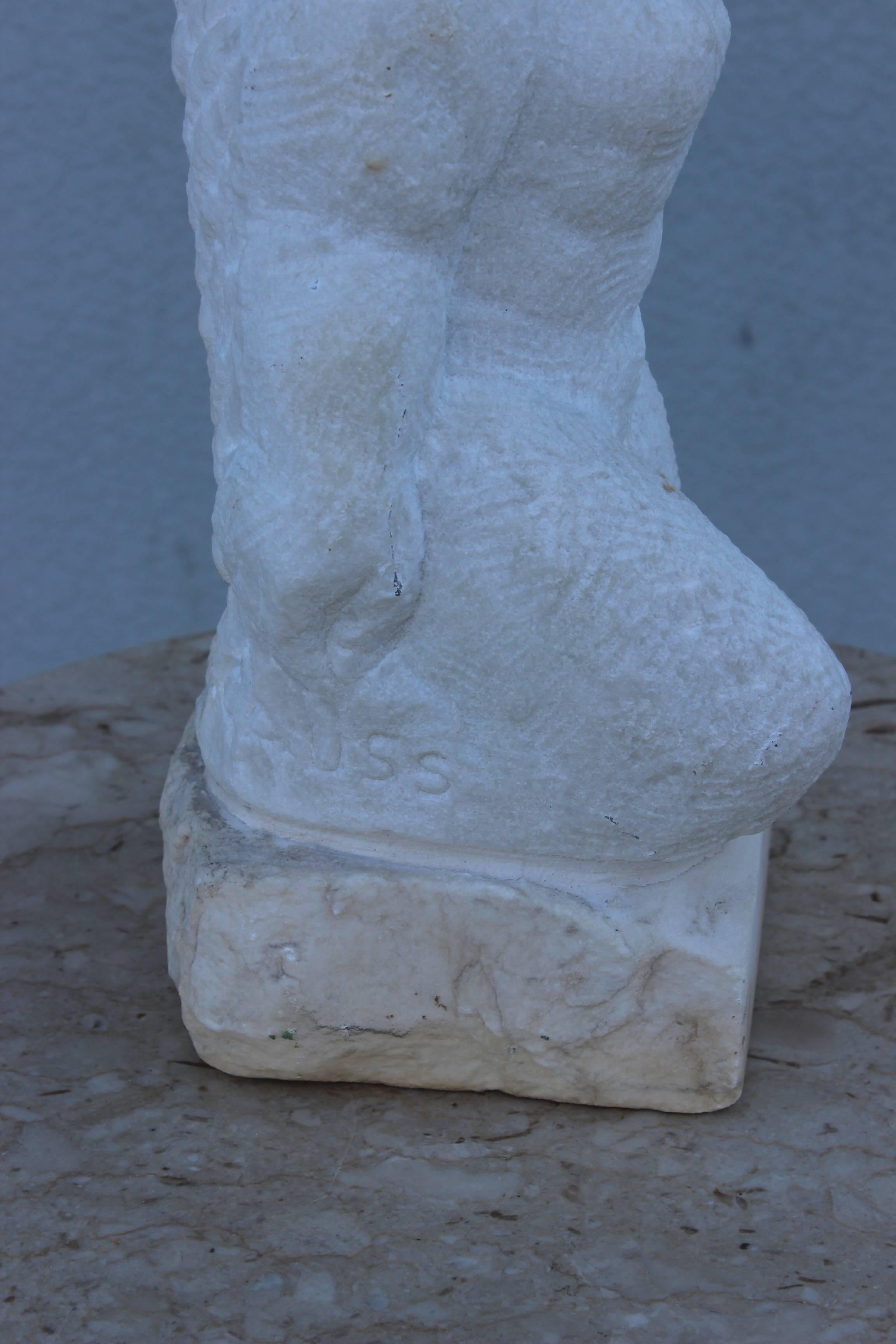 Mid-Century Modern Eugen Gauss ''Women'' Marble Sculpture