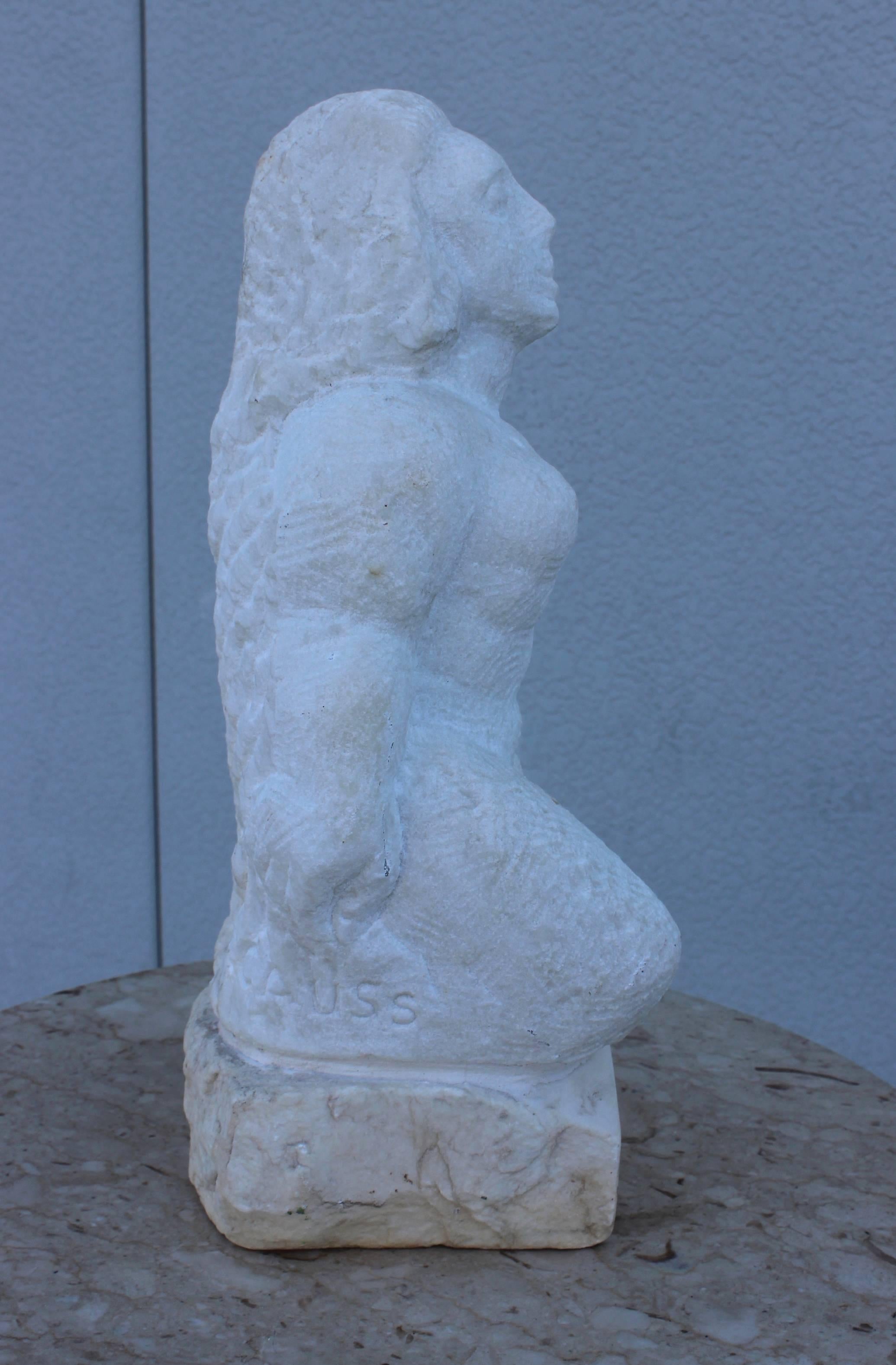 American Eugen Gauss ''Women'' Marble Sculpture