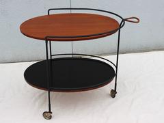 1960s Modernist Danish Bar Cart