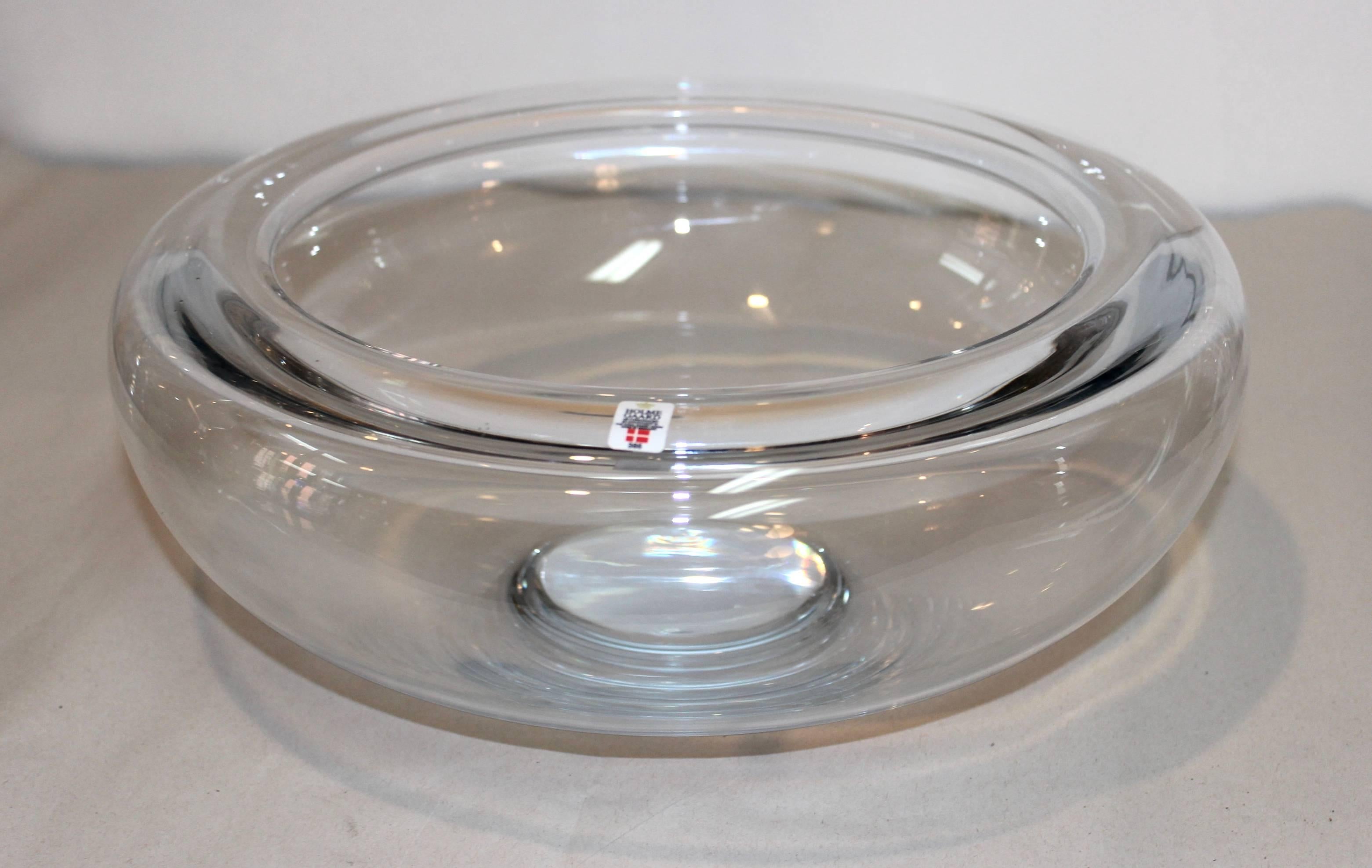 Mid-Century Modern Glass Bowl by Per Lutken for Holmegaard