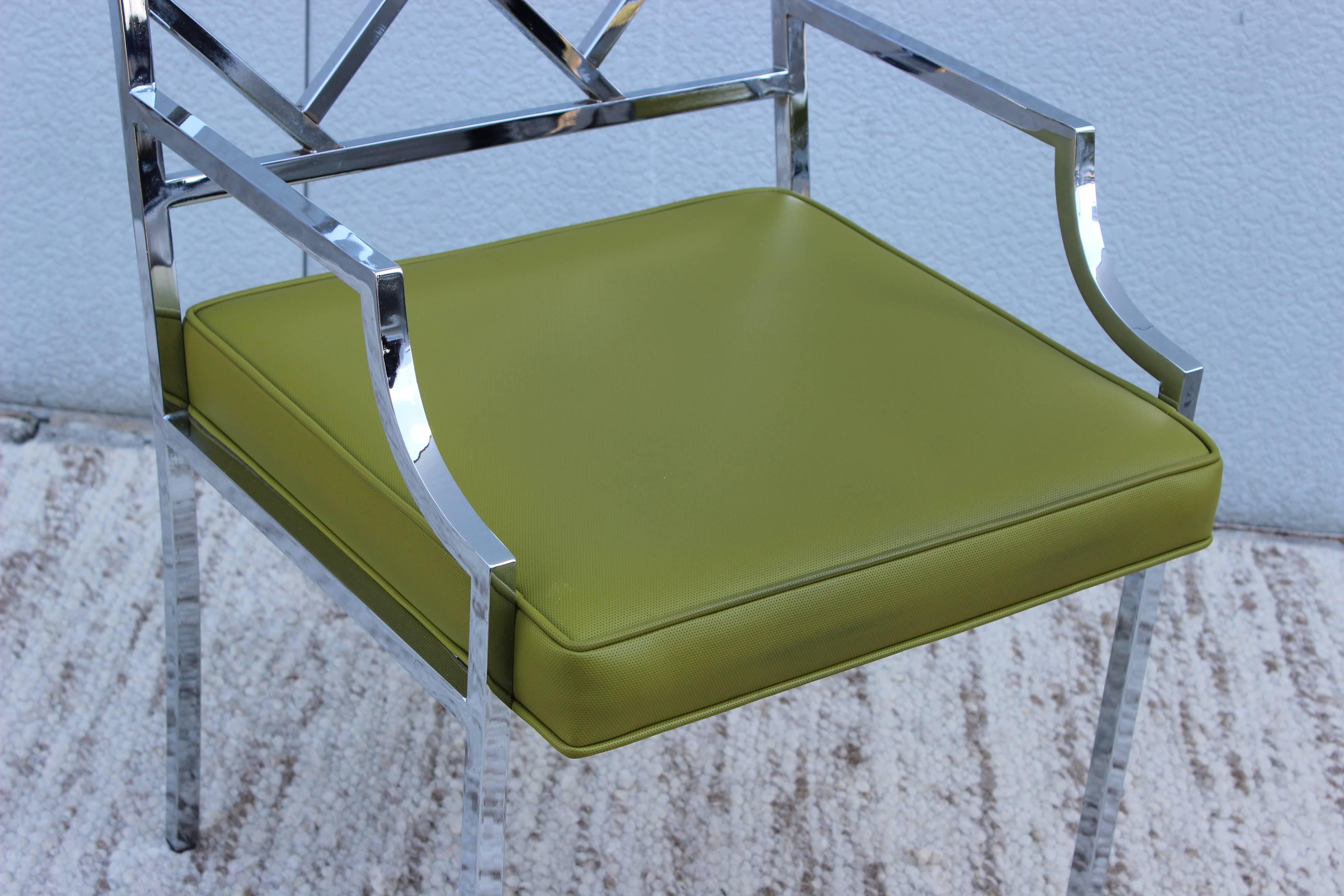 Milo Baughman for DIA Chrome Armchairs In Good Condition In New York, NY