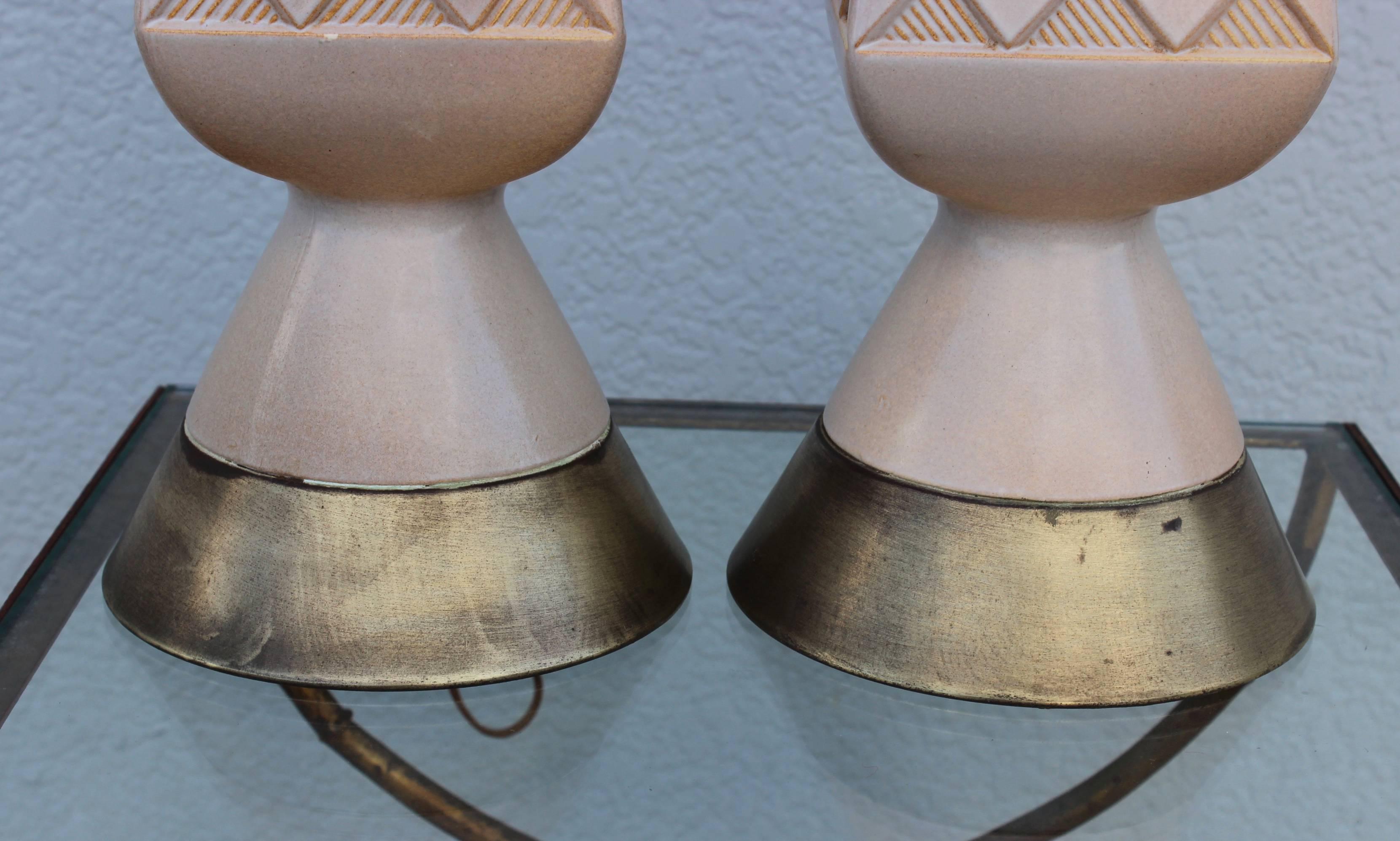 Mid-Century Modern 1950s Modern Ceramic Table Lamps