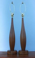 1960s Danish Teak Table Lamps