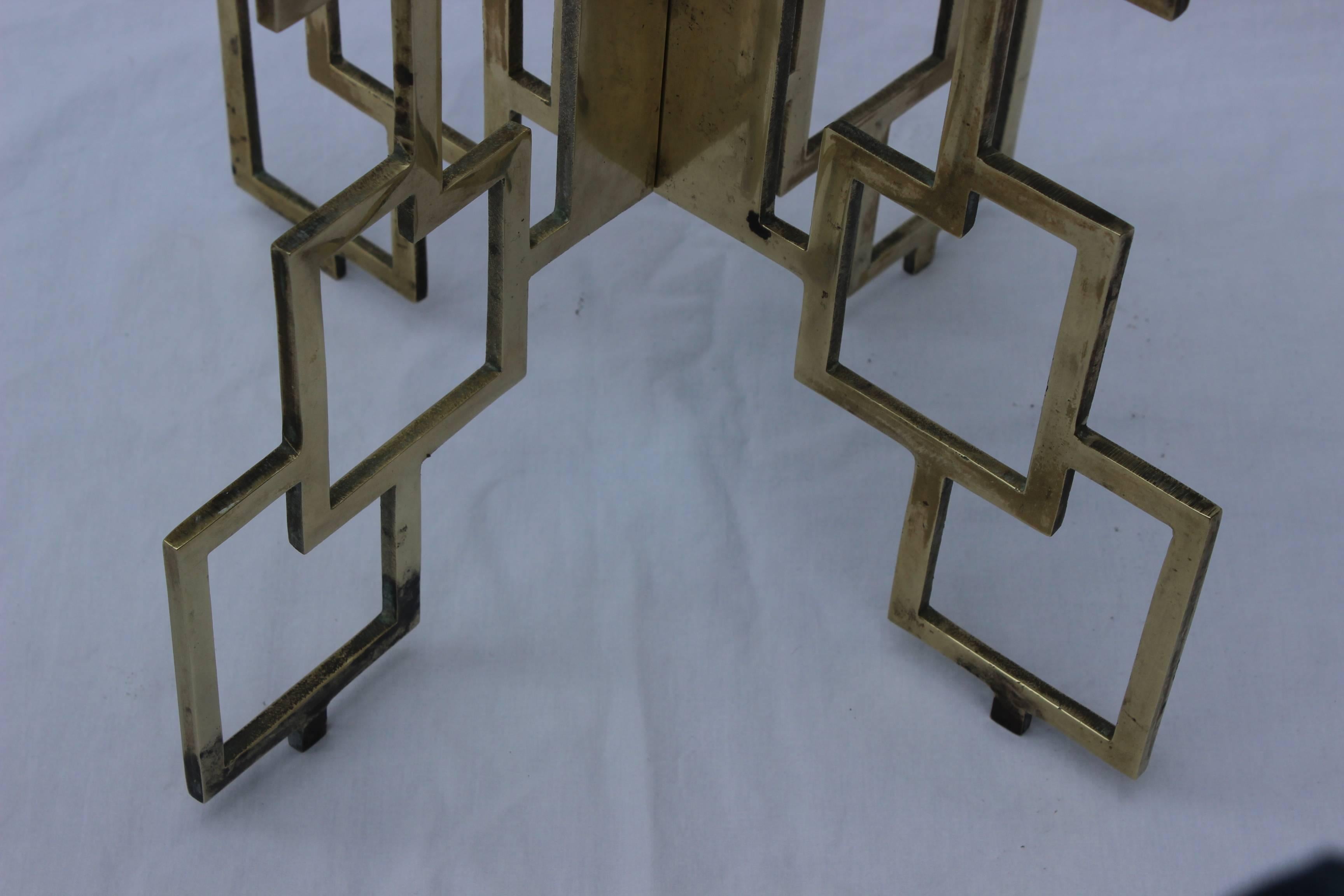 Laiton Table d'appoint en laiton à emboîtement en vente