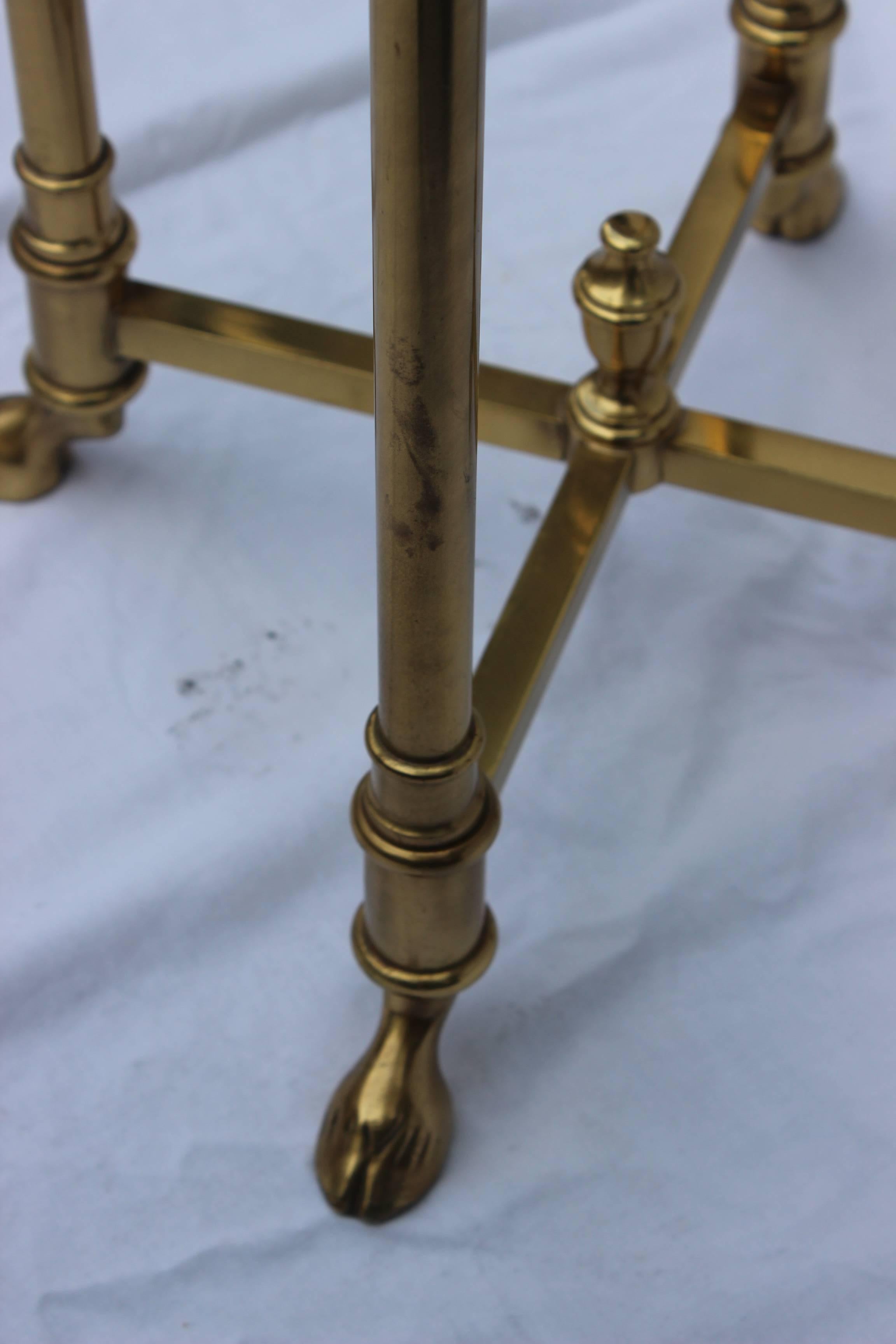 1960s La Barge Brass Pedestal  In Good Condition In New York, NY