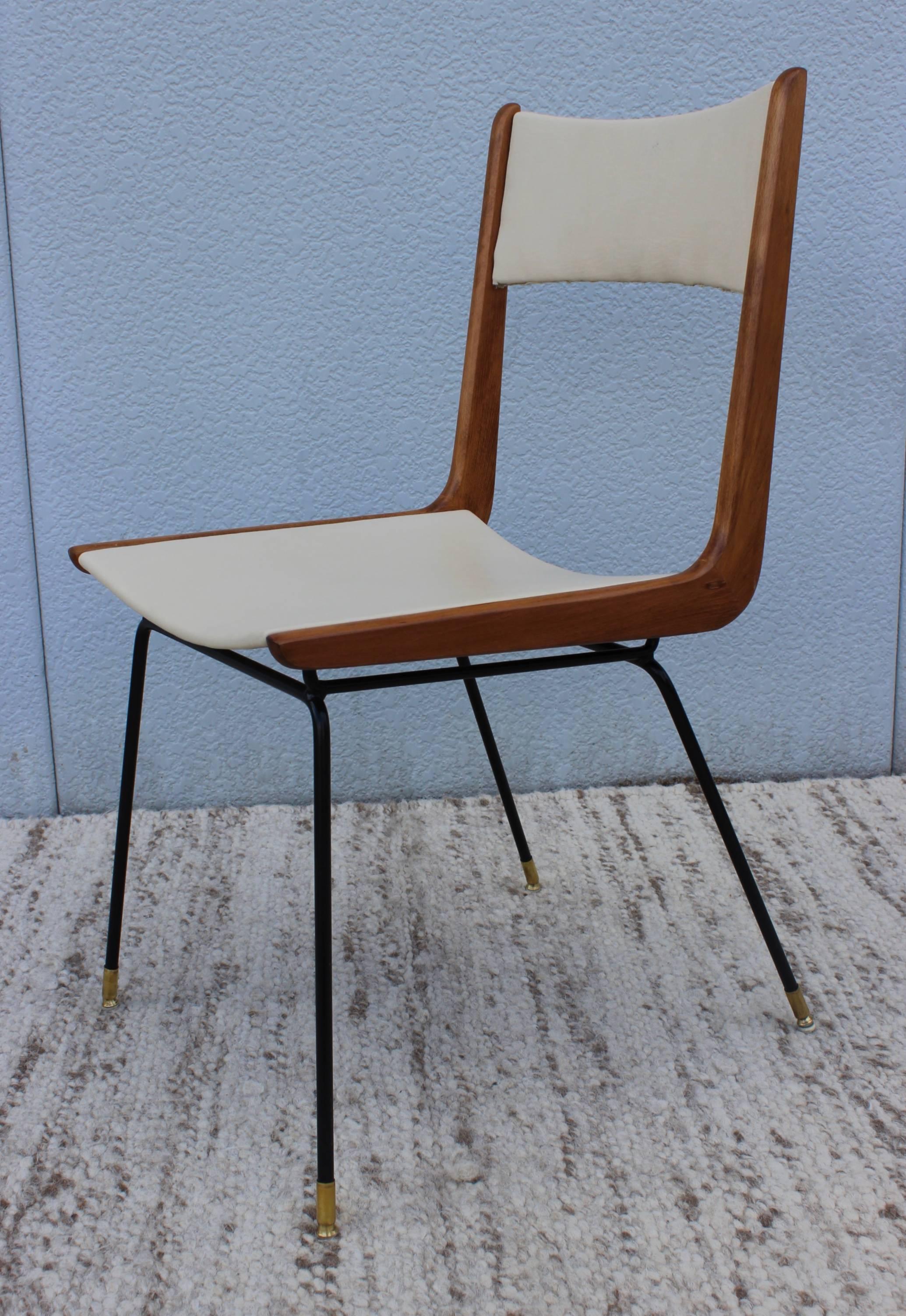 Dining Chairs, style of Carlo di Carli, ca. 1958 In Good Condition In New York, NY