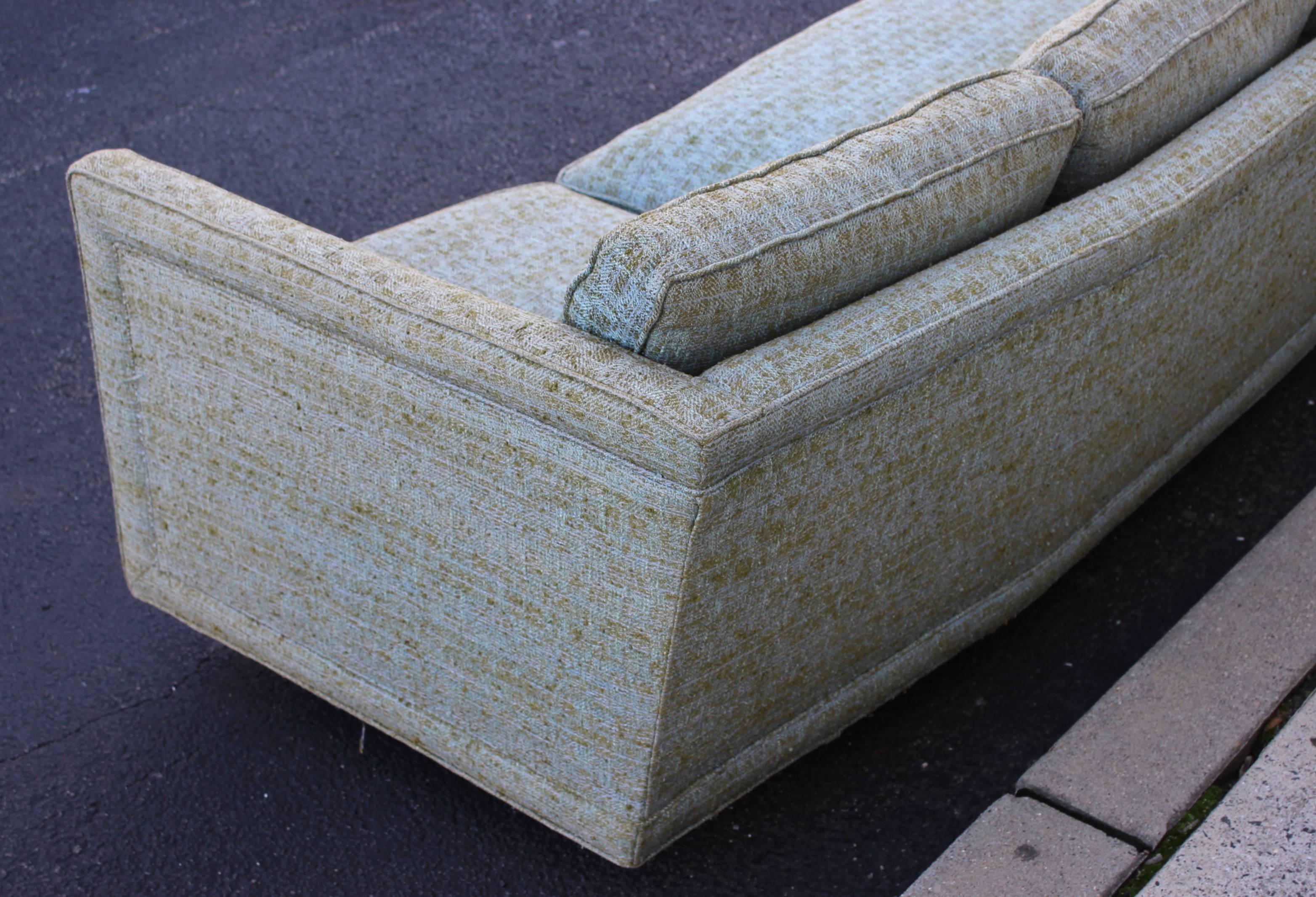 Mid-Century Modern Erwin Lambeth Custom Curved Sofa